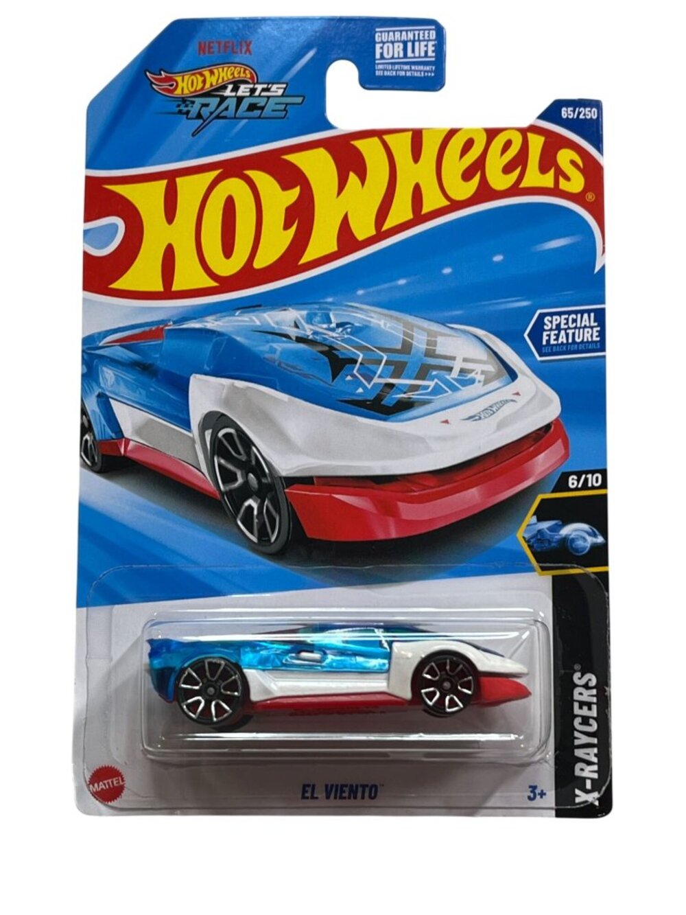 Hot Wheels El Viento X-Raycers 6/10 Diecast Car Blue New